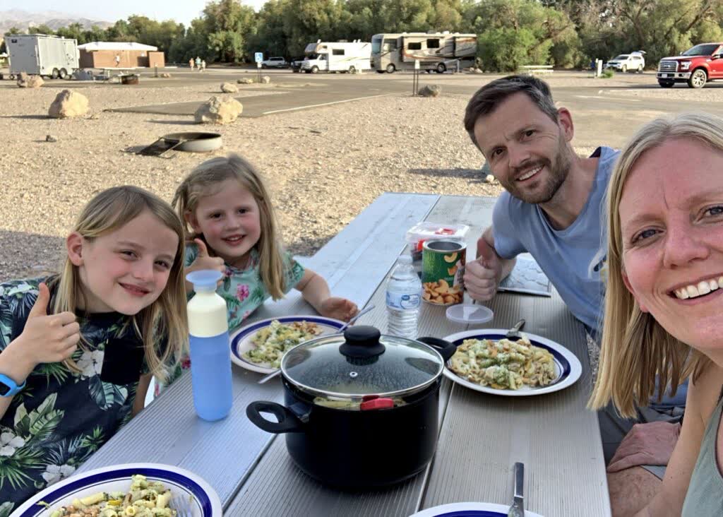 Campground Furnace Creek, Death Valley, Californië, Amerika