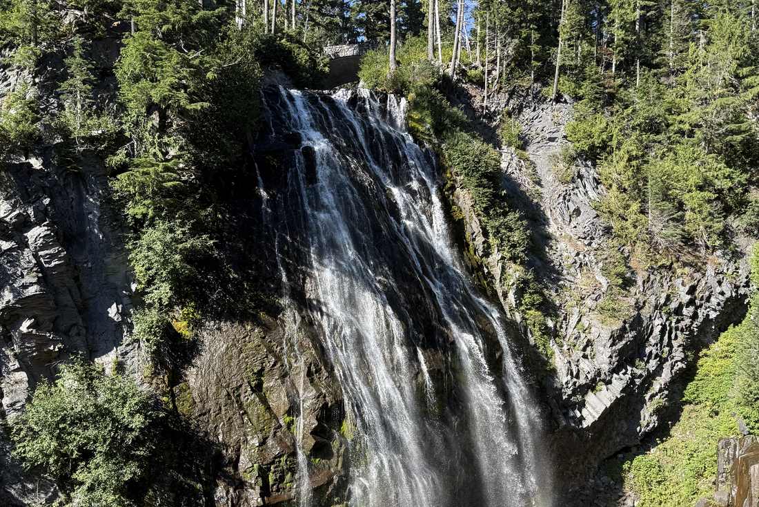 De Narada Falls in Mount Rainier National Park, Washington, het noordwesten van Amerika