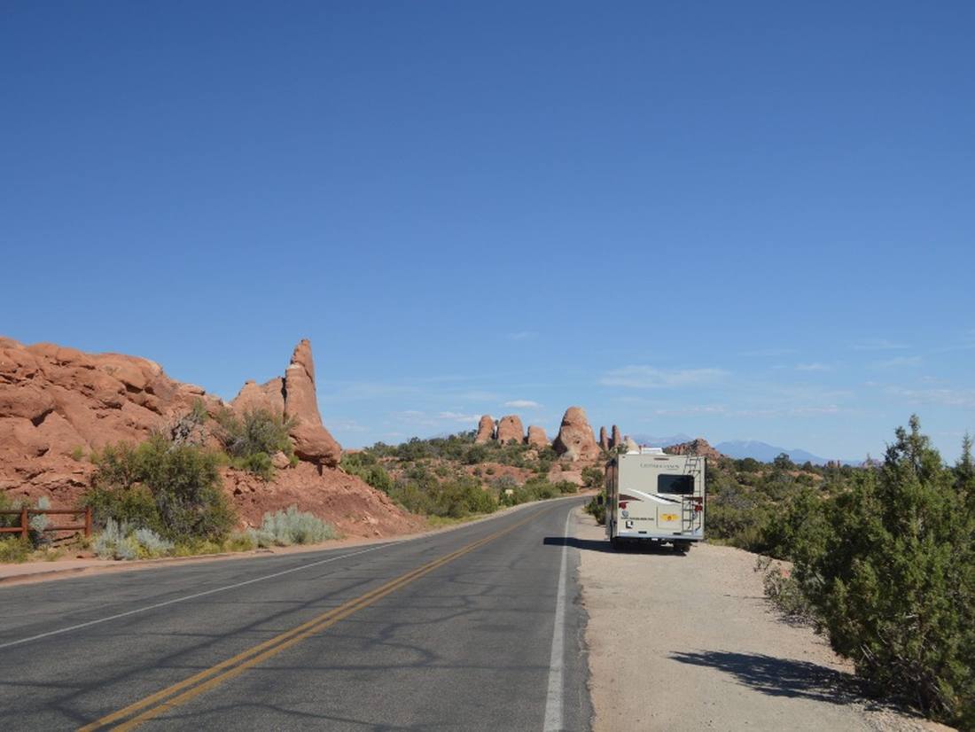 Dwars door Arches National Park