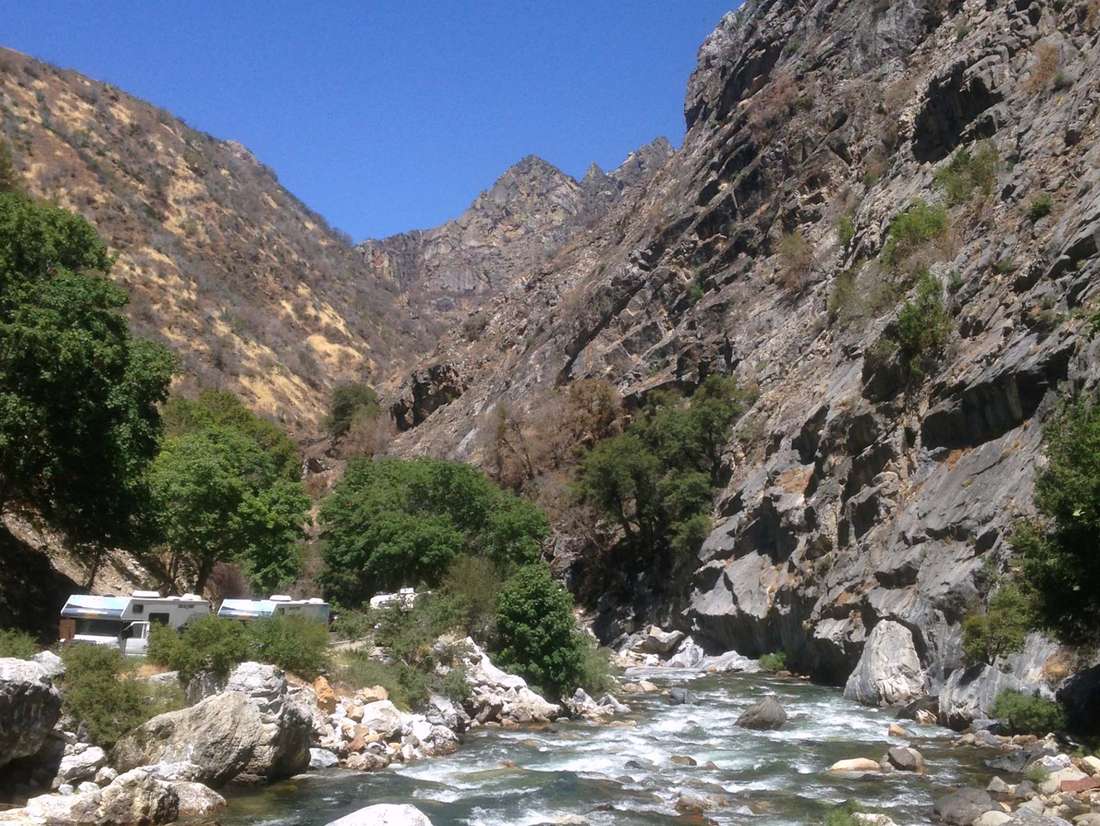 We rijden door naar Kings Canyon