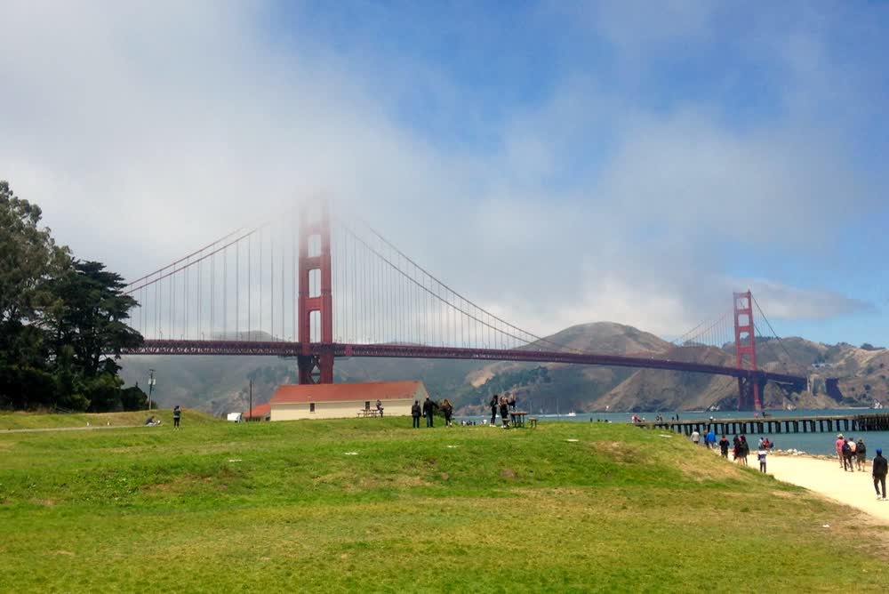 Golden Gate Bridge, San Francisco, Californië, Amerika