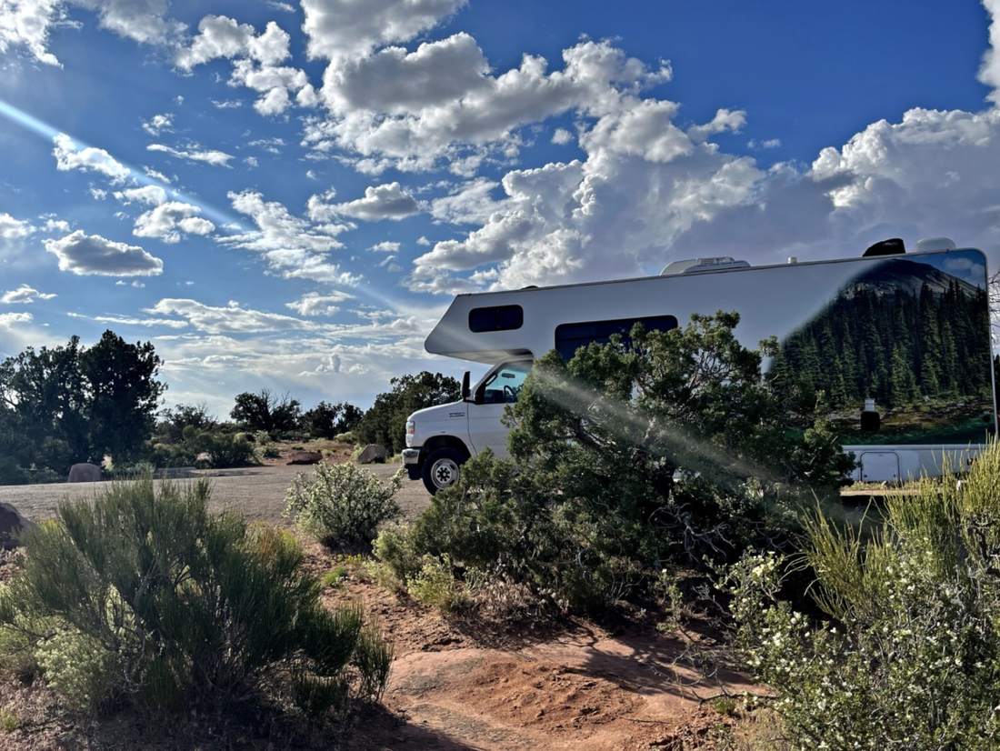 Camping bij Canyonlands met kinderen