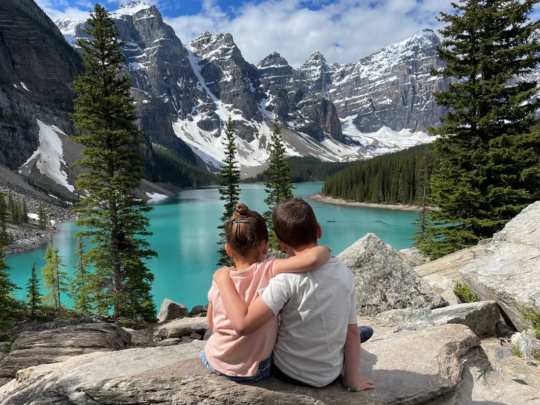 Moraine Lake, Alberta, West-Canada