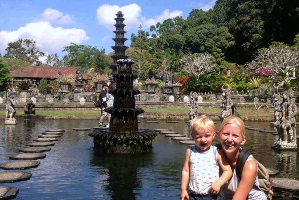 waterpaleis op Bali, Indonesië