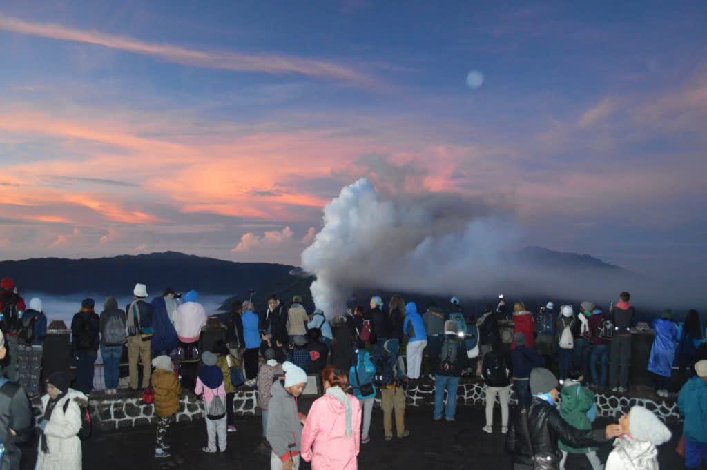 Uitzicht op de Bromo, Oost-Java, Indonesië