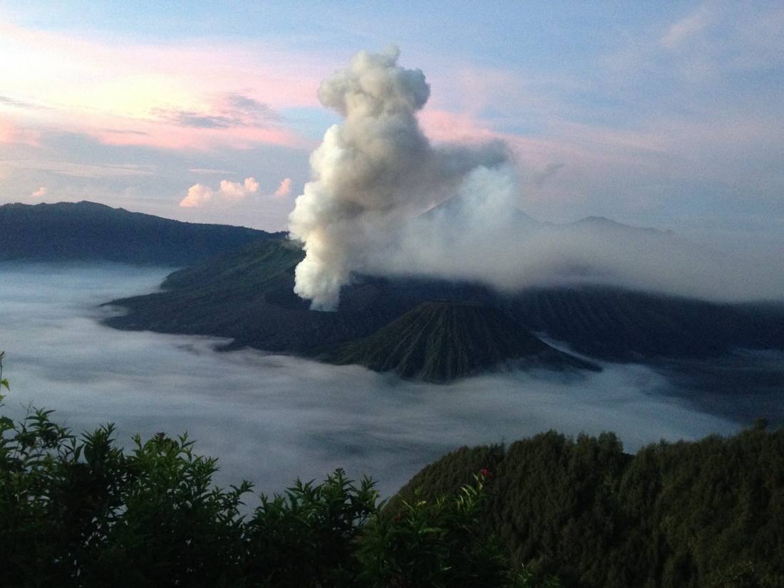 Zonsopkomst bij de Bromo vulkaan, hier doen we het voor!