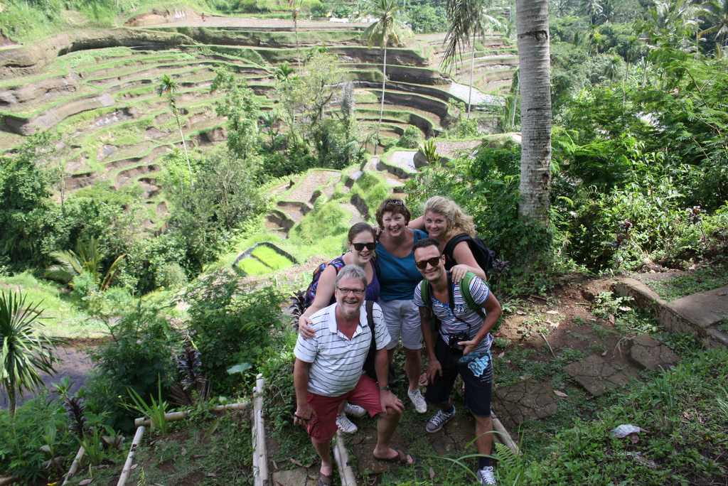 De rijstterrassen van Tegalalang, Indonesië