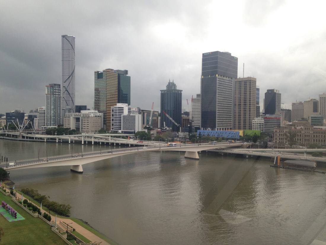 Uitzicht over Brisbane, Australie