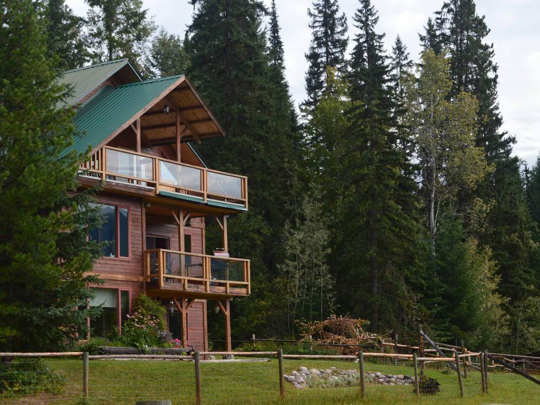 onze lodge in Yoho National Park met kinderen