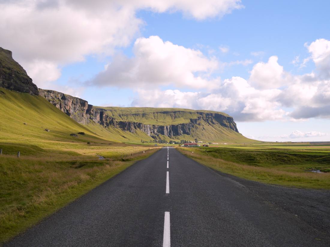 Een schitterende route om te rijden hier, IJsland