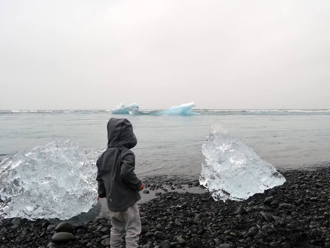 IJsschotsen in de oceaan, IJsland