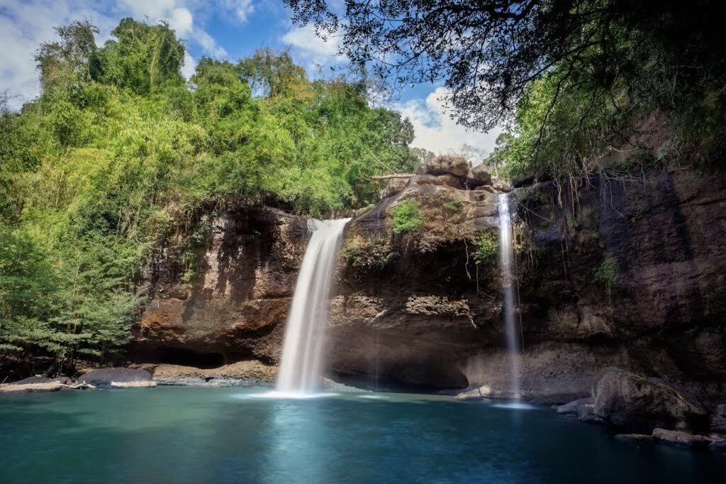 Watervallen in Khao Yai, Thailand