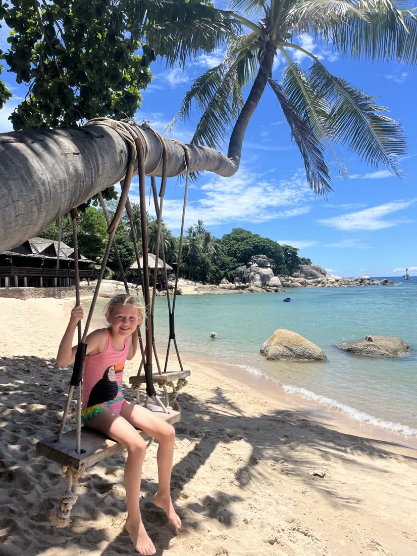 Het strand van Koh Tao in de Golf van Thailand