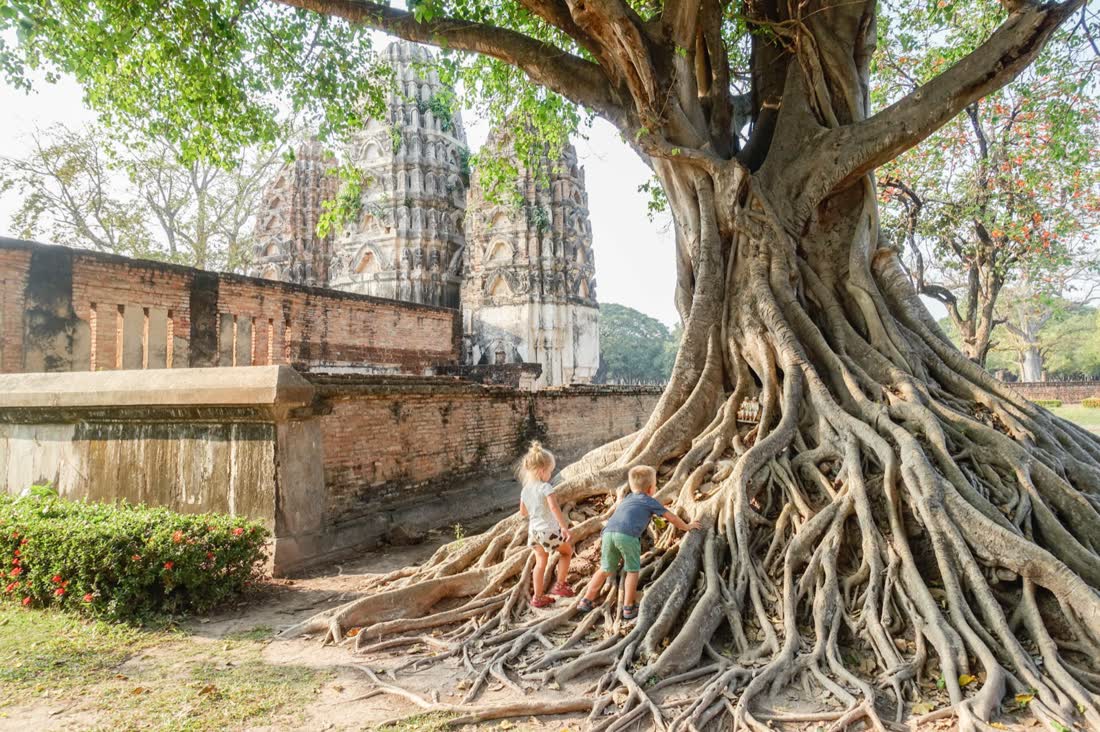 De tempels van Sukhothai in Midden-Thailand