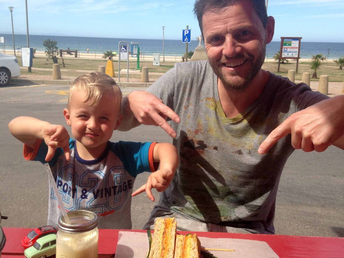 En prima lunchen tijdens onze rondreis door Zuid-Afrika met kinderen