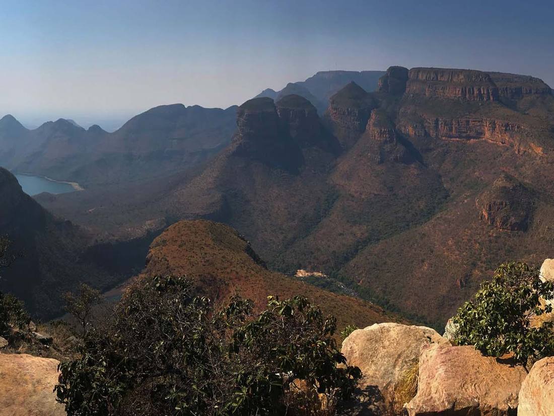 Uitzicht over de Blyde River Canyon op de Panoramaroute, Zuid-Afrika