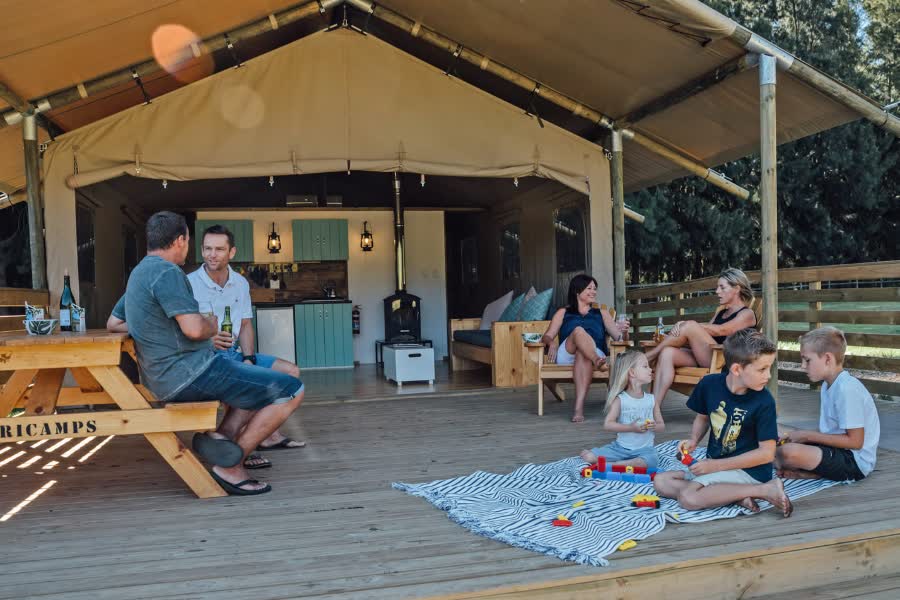Slaap ook eens een nacht in een glampingtent, Zuid-Afrika