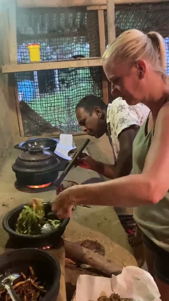 Kookles bij een lokale kok in Ella, Sri Lanka