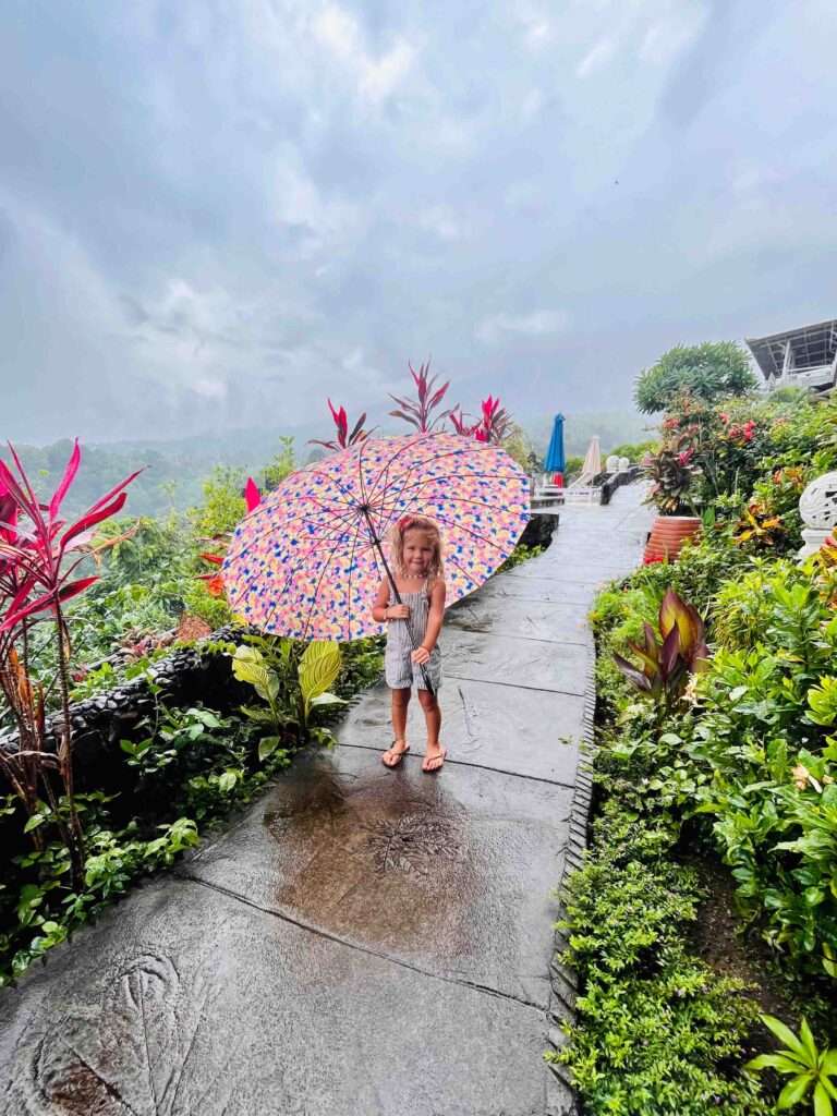 Uitzicht over de vallei vanaf dit leuke hotel in Senaru op Lombok 