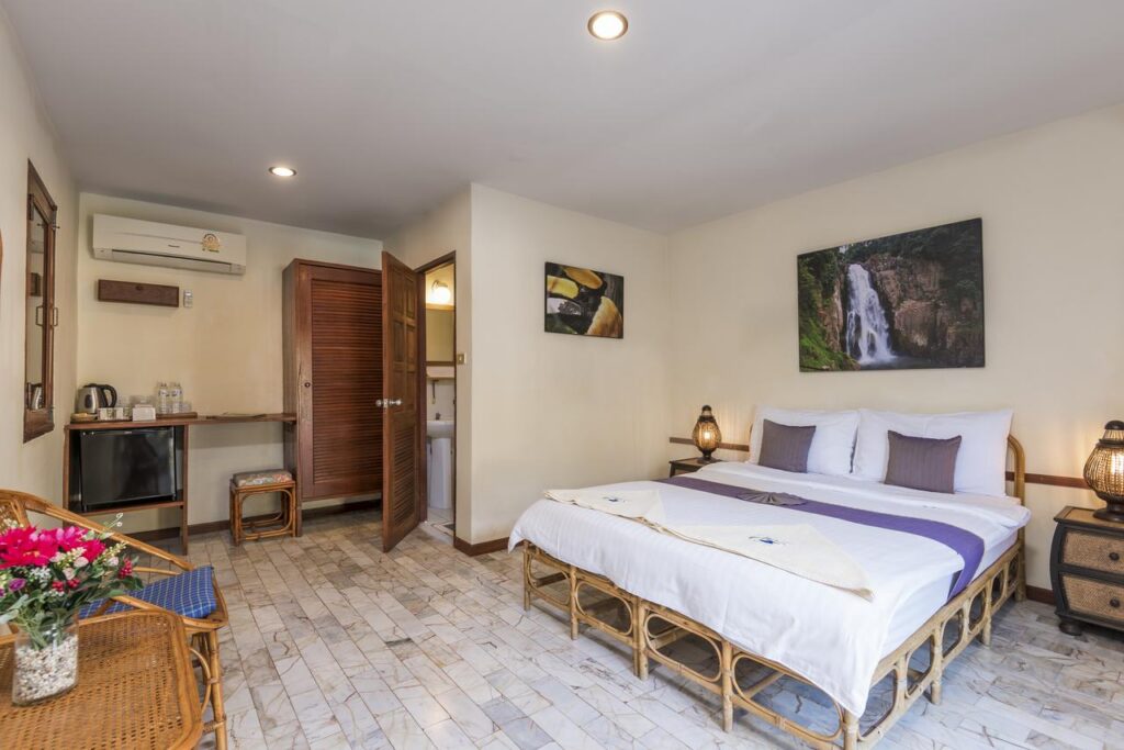 Khao Yai jungle dichtbij Bangkok; eco lodge kamer